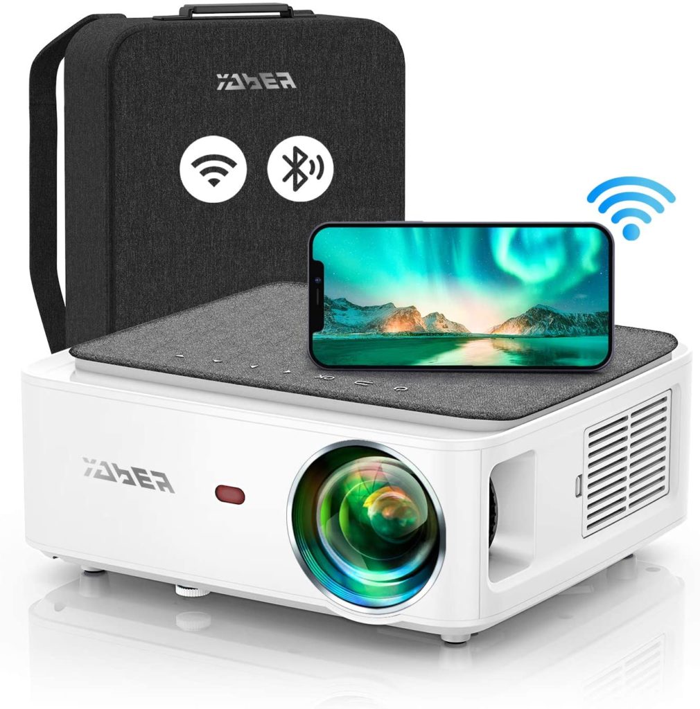 Best quality projector under 400 V6 YABER Bluetooth ProjectorWiFi 9000L Upgrade Native 1920×1080P  Full HD Projector
