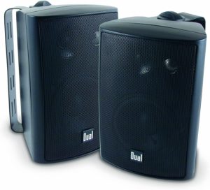 Wireless speakers for outdoor projector Dual Electronics LU43PB 3-Way High-Performance Outdoor